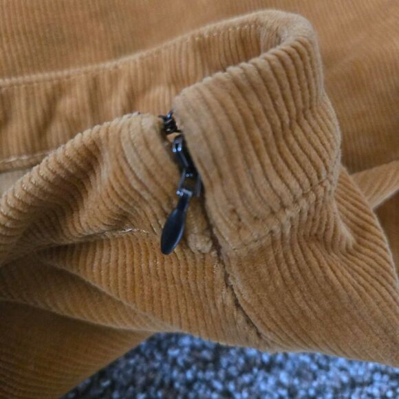 Women's SO Muted Yellow Cord Texture Corset Waist Mini Pencil Skirt 11 - Picture 6 of 6